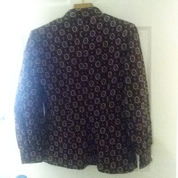 Vintage long sleeve button down blouse with neck tie - Picture 3 of 4